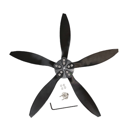 Cutting Edge Power 5 Blades + Hub for Mini Wind Turbine. 18in Swept Diameter 733447837709